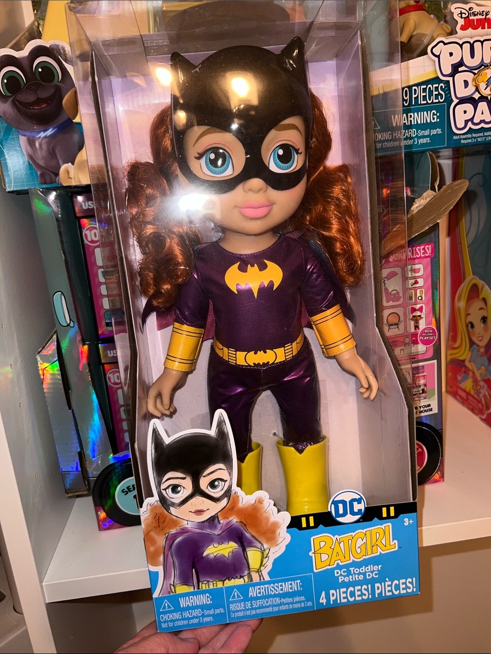 DC Batgirl Toddler Doll - Purple Costume with Yellow Accents